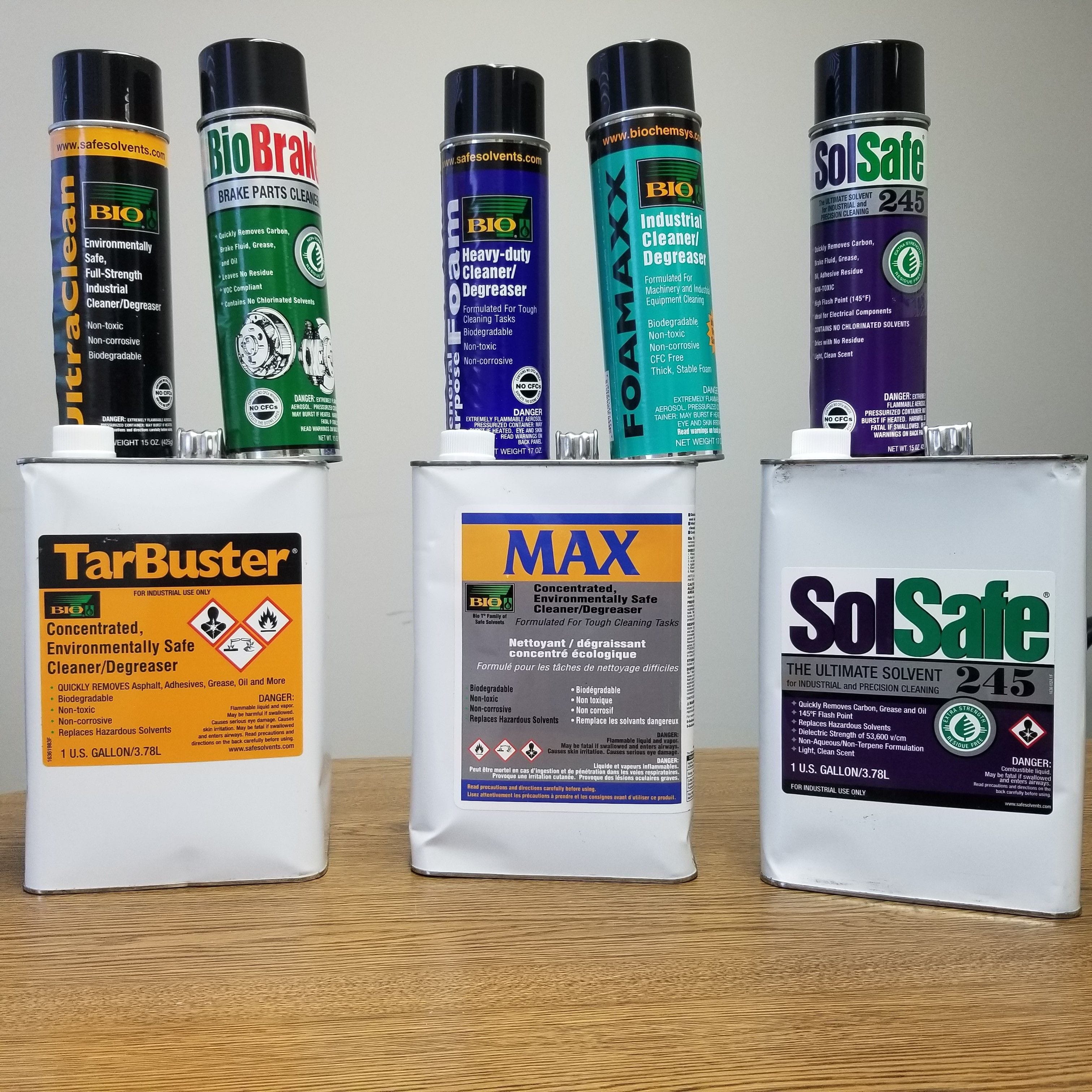 Tar Buster, Bio T Maxx, Solsafe 245